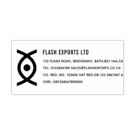 Anpassa din företagsföretag självbläckstämpel självfärgande stämpel