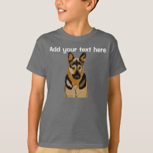 Anpassa din German shepard porträtt T Shirt