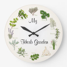 Anpassa din Herb Garden Round Clock