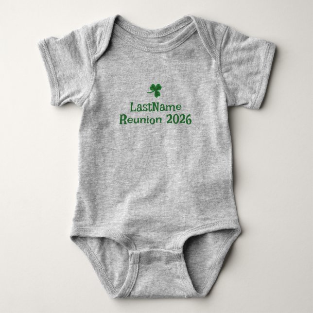 Anpassa din irländska klan Shamrock T-Shirt - barn (Framsida)