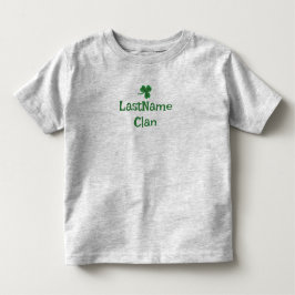 Anpassa din irländska klan Shamrock T-Shirt - barn