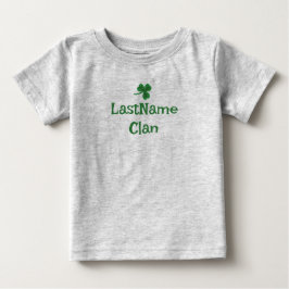 Anpassa din irländska klan Shamrock T-Shirt - barn