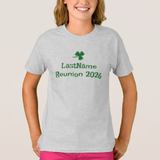 Anpassa din irländska klan Shamrock T-Shirt - barn