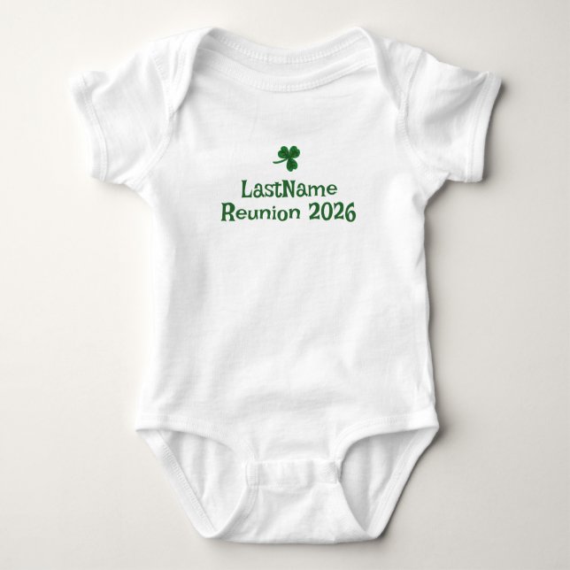 Anpassa din irländska klan Shamrock T-Shirt - barn (Framsida)