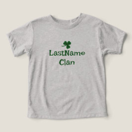 Anpassa din irländska klan Shamrock T-Shirt - barn