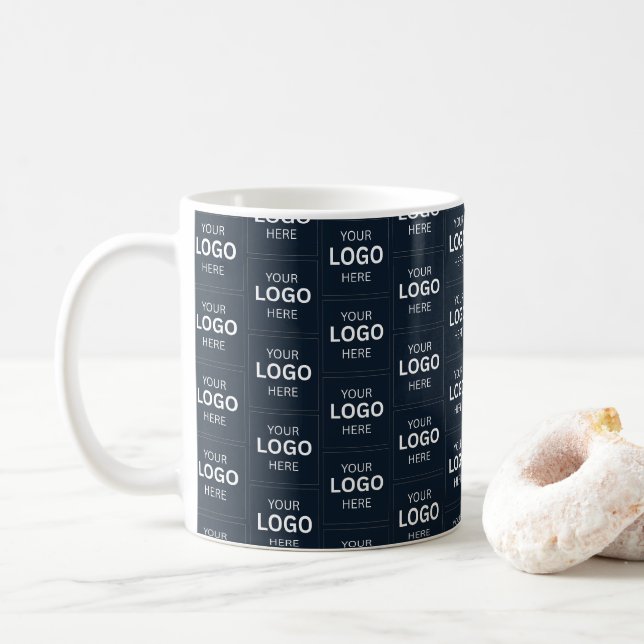 Anpassa din logotyp här namn mall kaffemugg (Med munk)