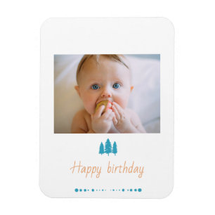 anpassa din minnesvärda baby grattis på födelsedag magnet