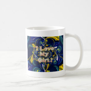 Anpassa din oändlighet i Kärlek: Jag Kärlek min fl Kaffemugg