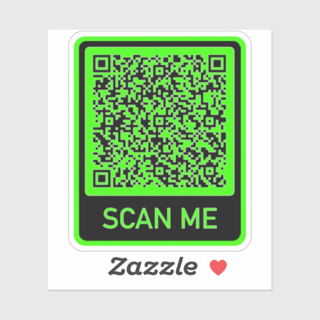 Anpassa din QR-kod dekal exempel (Ark)