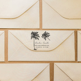Anpassa din Rustic Beach Namn+-Returadress Stämpel