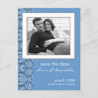 Anpassa din Save The Date! Välj din färg! Meddelande Vykort