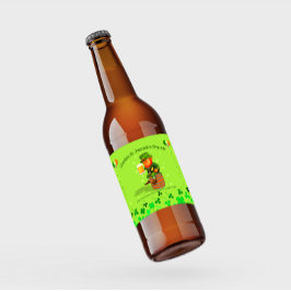 Anpassa din St. Patrick's Day Ale Detaljerad  Ölflaska Etikett
