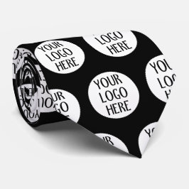 Anpassa din svarta vita-logotyp slips