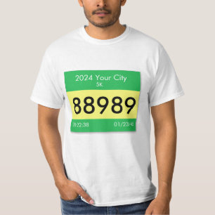Anpassa din tävling-bib på en skjorta! T-Shirt