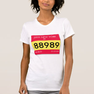 Anpassa din tävling-bib på en unik skjorta1 t-shirt