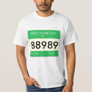 Anpassa din tävlingsbricka på en t-shirt! t shirt