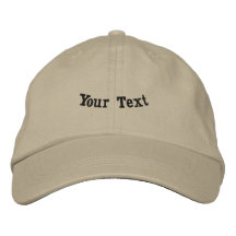 Anpassa Din Text Fet Broderi-Hat Stilig Khaki