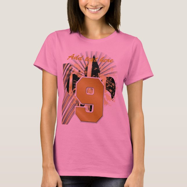 Anpassa din text, fleur de lis tee (Framsida)