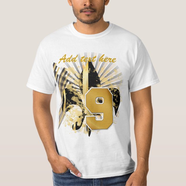 Anpassa din text, fleur de lis tee shirt (Framsida)