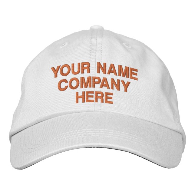 Anpassa Din Text Namn Broderad Hatt Mall Keps (Framsida)