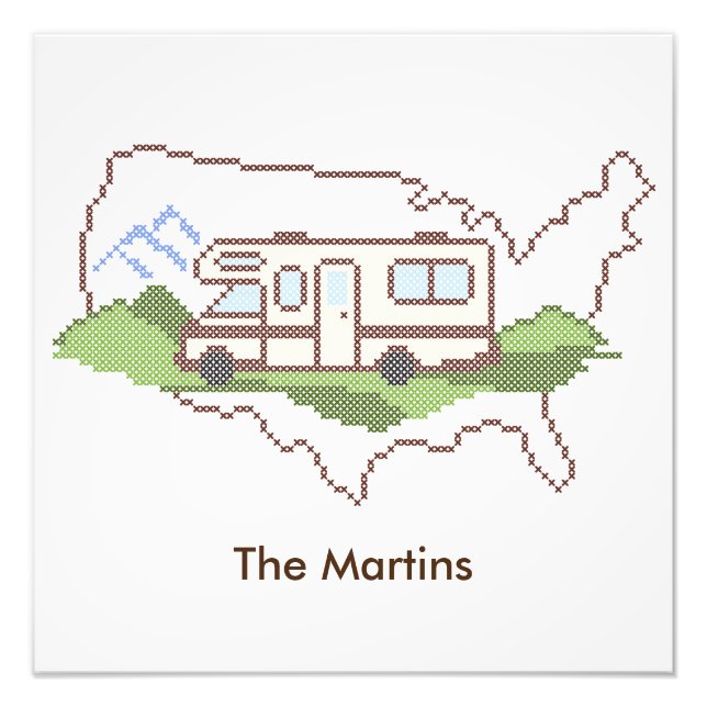 Anpassa din väg till USA Resa Poster (Framsidan)