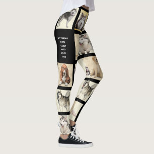 Anpassa dina 9-fotomall Ange Hund Leggings