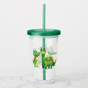 Anpassa Dino Acrylic Tumbler Take Away Mugg