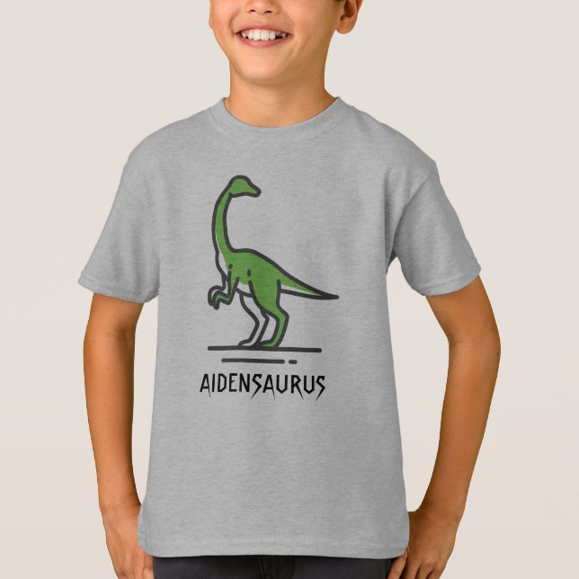 Anpassa Dinosaur Namn anpassa T Shirt (Framsida)