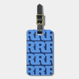 Anpassa Ditt Brev, Fet Monogram Mönster Bagagebricka
