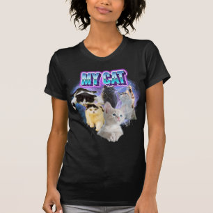 Anpassa ditt eget foto från Cat Bootleg 90's Stil T Shirt