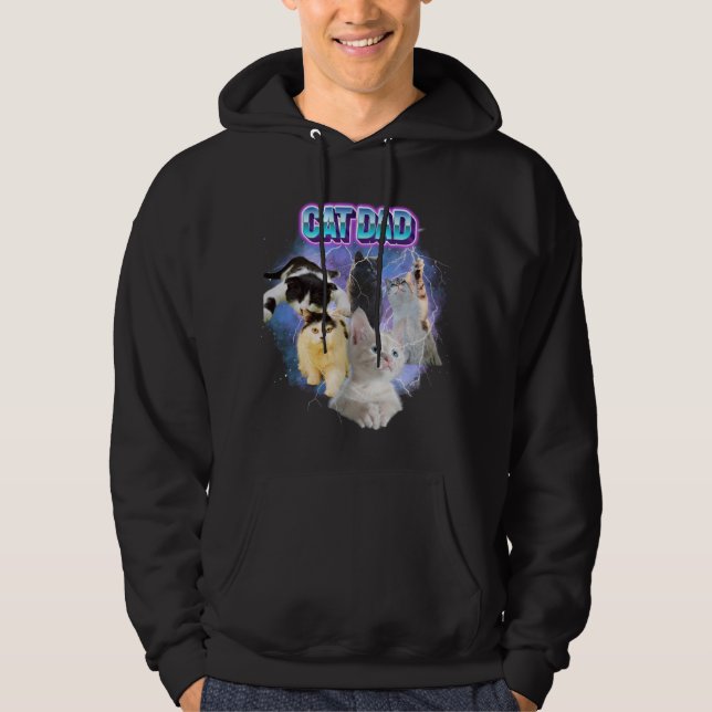 Anpassa ditt eget foto från Cat Mamma Bootleg 90-t Hoodie (Framsida)