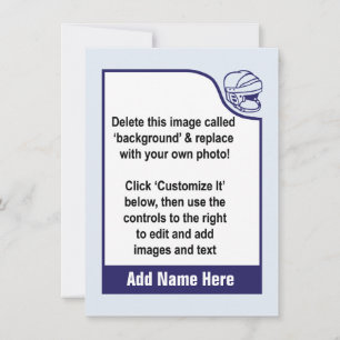 Anpassa ditt eget Hockey Trading Card