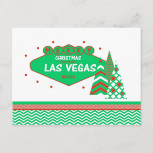 Anpassa ditt eget julvykort i Las Vegas. Vykort
