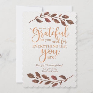 Anpassa ditt eget Thanksgiving-kort Julkort