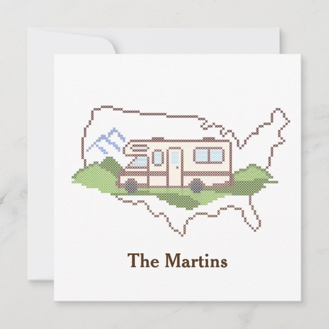 Anpassa ditt färdkort för inbjudan till Resa (Framsida)