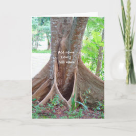 Anpassa ditt hälsningskort för Träd Kärlek Kort