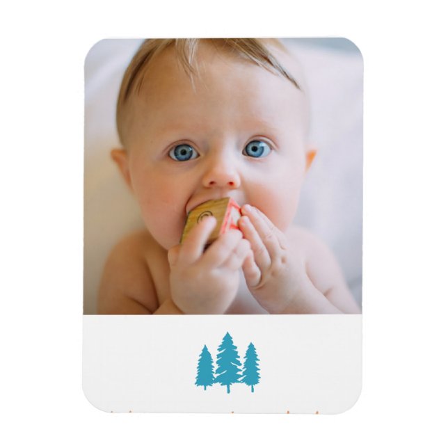 anpassa ditt minnesvärda foto från baby magnet (Vertikal)