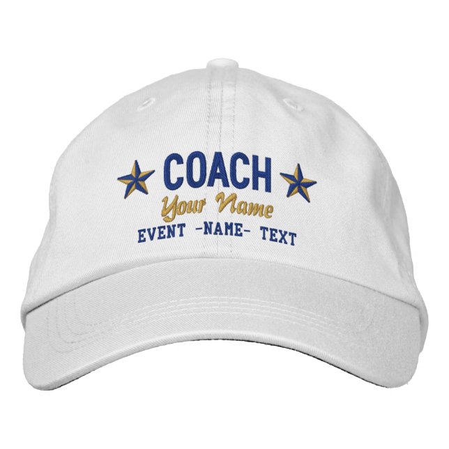 Anpassa ditt namn COACH Stars Embroidery Broderad Keps (Framsida)