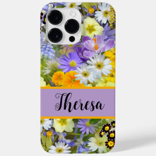 Anpassa ditt namn Girly Bright Flowered