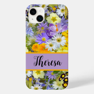 Anpassa ditt namn Girly Bright Flowered