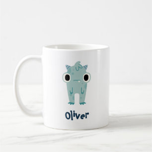 Anpassa ditt namn med Cute Monster Kaffemugg