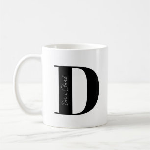Anpassa ditt namn till början med D Kaffemugg