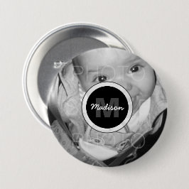 Anpassa ditt svarta vita fotomonogram knapp