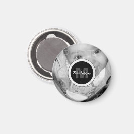 Anpassa ditt svarta vita fotomonogram magnet