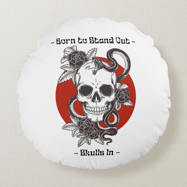 Anpassa ditt utrymme med vår Anpassningsbar Pillow Rund Kudde (Framsidan)