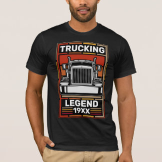 Anpassa drivrutinen Retro Trucker Legend Semi Last T Shirt