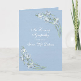 Anpassa Elegant Blommigt Christian Sympathy Kort