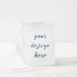 Anpassa eller anpassa frostad glasmugg