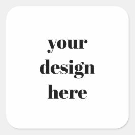 Anpassa eller anpassa fyrkantigt klistermärke