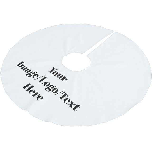 Anpassa eller anpassa julgransmatta borstad polyester (Vinklad)